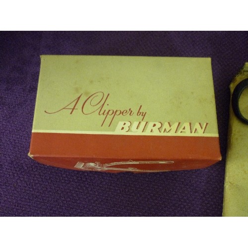 93A - 2 PAIRS OF PINKING SHEARS AND BURMAN CLIPPER