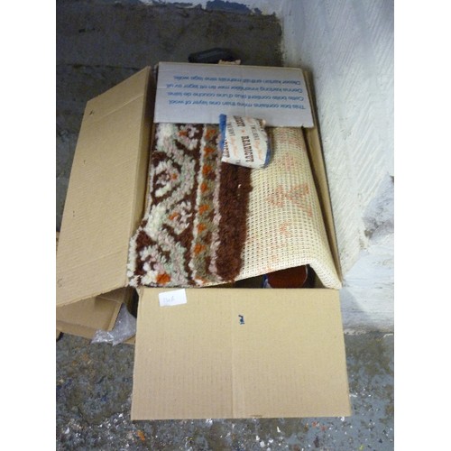 130A - BOXED RUG MAKING KIT WITH MANY ROLLS OF WOOL