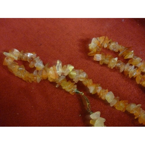 14 - VINTAGE AMBER BEAD NECKLACE