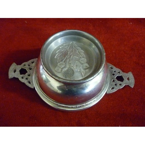 5 - SCOTTISH PEWTER QUAICH BOWL