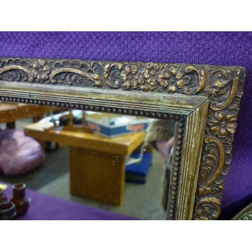 100B - VINTAGE ORNATE FRAMED MIRROR