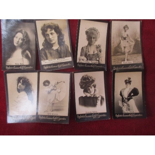 57 - LARGE COLLECTION OF OGDENS GUINEA GOLD CIGARETTE CARDS 1900`S OVER 200 ALL PHOTOS 100+ ACTRESSES, FA... 