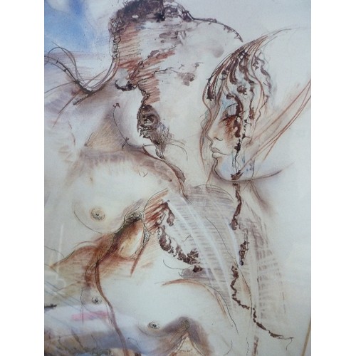 178B - CONTEMPORARY STYLE PRINT OF THE FEMALE NUDE - 47CM X 57CM