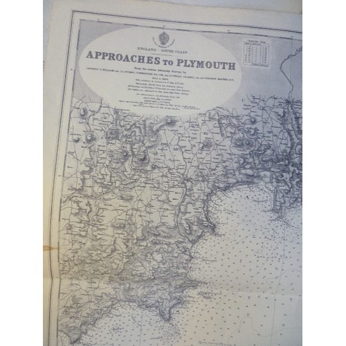 230A - INTERESTING LOT OF MAPS, CHARTS& EPHEMERA -  SHIPPING INTEREST,  INCLUDES LARGE MAPS OF THE NORTH AT... 