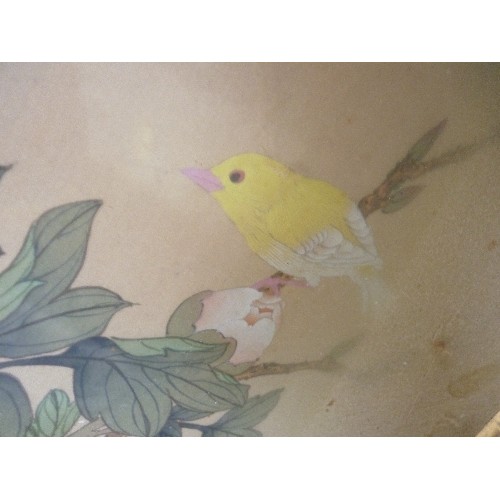 158 - A GROUP OF 7 MID 20TH CENTURY CHINESE AND JAPANESE PICTURES OF FLOWERS, BIRDS AND INSECTS INCLUDING ... 