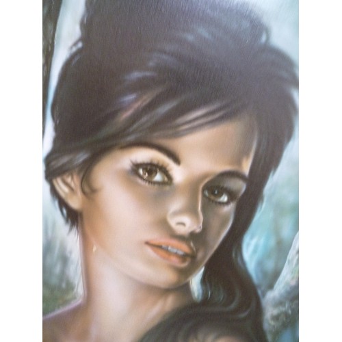 178D - 1960'S KITSCH PORTRAIT PRINT 