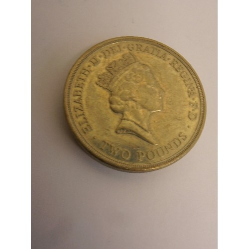 140 - BRITISH £2 COIN 1945/95 NATIONS UNITED FOR PEACE