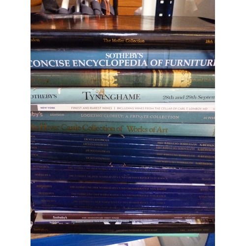 241 - 14 X SOTHEBY'S HARDBACK AND SOFTBACK CATALOGUES INCLUDING STOKESAY COURT 1994 (4 VOLS IN CASE), TYNI... 