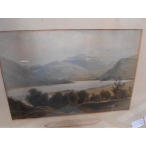 180 - SET OF FOUR EARLY 19TH CENTURY HAND COLOURED ENGRAVINGS OF THE LAKE DISTRICT BY THOMAS COLMAN DIBDIN... 