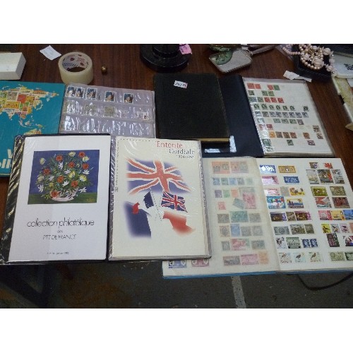 243B - 6 X GOOD COLLECTOR'S STAMP ALBUMS - MOSTLY EARLY TO LATER 20TH CENTURY. BRITISH, OVERSEAS TERRITORIE... 