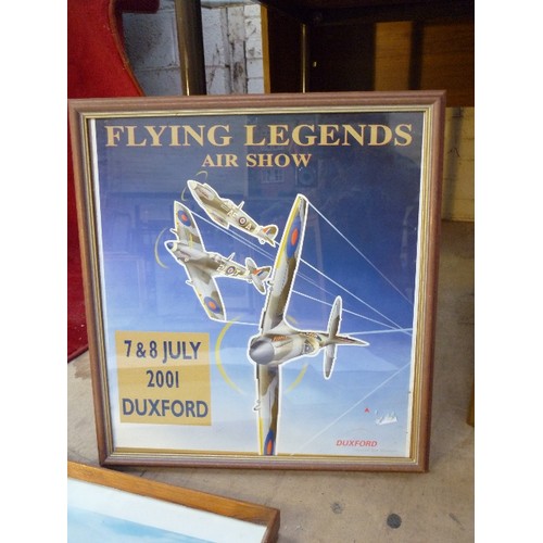 184 - TWO FRAMED DUXFORD AIR DISPLAY POSTERS, 1991 & 2001