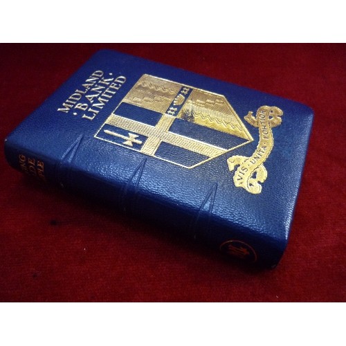 147 - A VINTAGE MIDLAND BANK SAVINGS BOOK BANK IN ORIGINAL BOX - BY TAYLOR LAW & CO BIRM