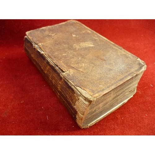 229A - RARE MID 19TH CENTURY LEATHER BOUND FRENCH PRAYER BOOK - ANGLICAN CHURCH -  