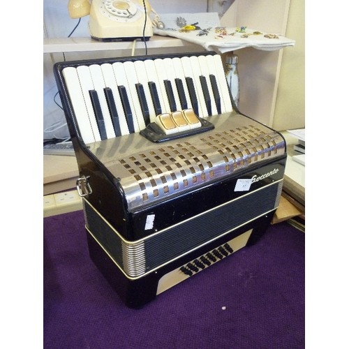 85 - VINTAGE SORRENTO PIANO-ACCORDIAN. 48 BASS -THREE VOICE.