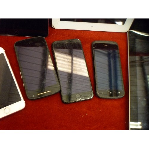 115 - 4 X i-PAD/TABLETS, AND 4 X i-PHONES.