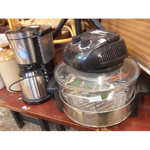 250 - HALOGEN OVEN 'DESIGNER HABITAT' TOGETHER WITH A MELITTA COFFEE MACHINE.