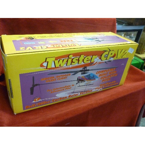 99 - TWISTER CP V2 RADIO-CONTROLLED HELICOPTER. BOXED.