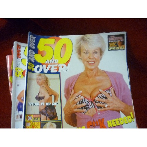 156 - QUANTITY OF VINTAGE ADULT MAGAZINES, INC '60-UP' '50 AND OVER' ETC