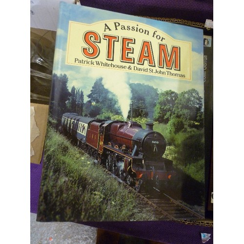 177 - STEAM RAILWAY/LOCOMOTIVE/TRAIN INTEREST. QUANTITY OF HARDBACK BOOKS.