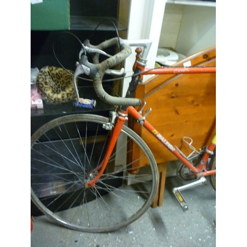 187 - RALEIGH EUROPA BIKE. RED FRAME, RACING HANDLEBARS.