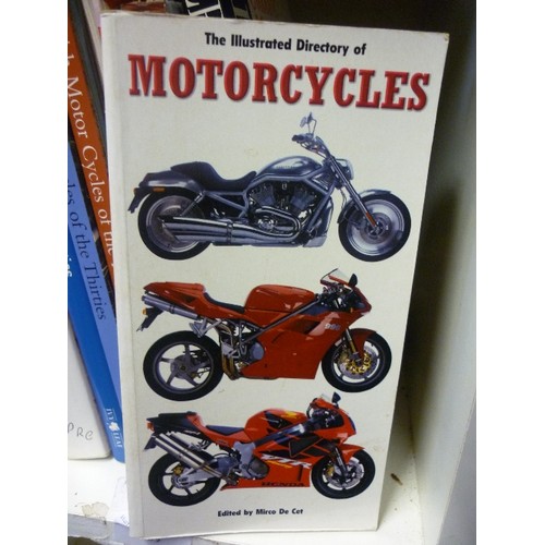 189 - CLASSIC BRITISH MOTORCYCLE INTEREST. STACK OF HARDBACKS.