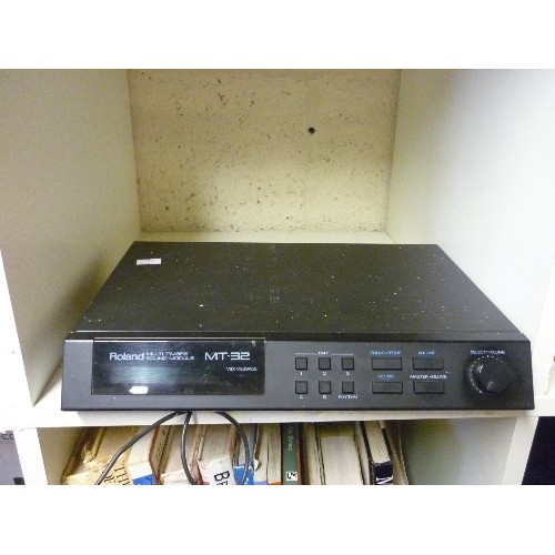 188 - ROLAND MT -32MULTI TIMBRE SOUND MODULE, WITH ADAPTOR.