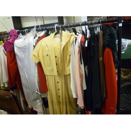 200 - LARGE QUANTITY OF VINTAGE/RETRO LADIES CLOTHES. INC WINDSMOOR, REBECCA SHELDON, PETER BARRON-LONDON.... 