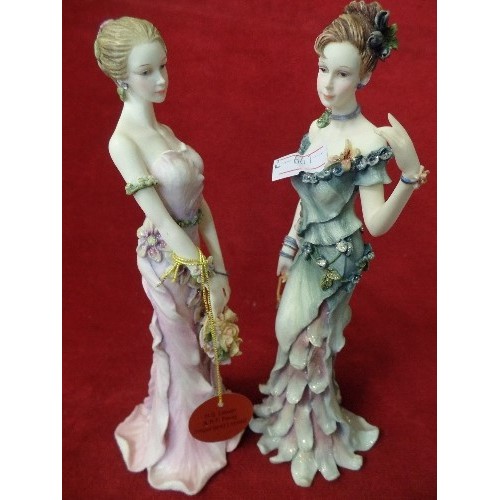 7 - 2 LEONARDO FIGURINES FLORAL ELEGANCE AND FLORAL FANTASY