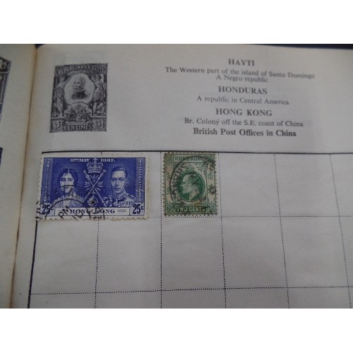 40 - 4 X STAMP & STOCK ALBUMS - MOSTLY MID 20TH CENTURY BRITISH AND FOREIGN TOGETHER WITH AN ALBUM OF FIR... 