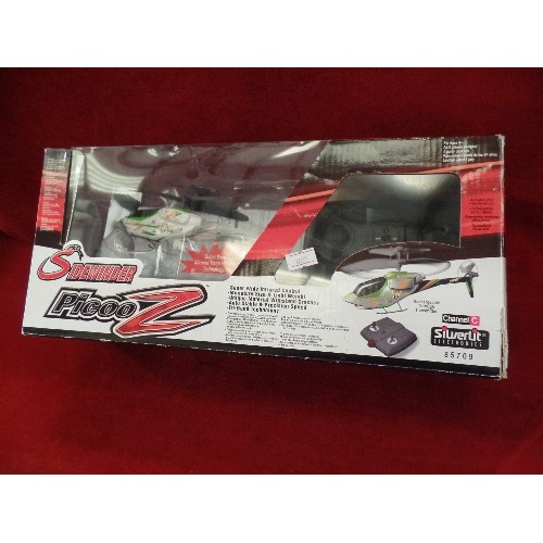 43 - SIDEWINDER SUPER MINIATURE HELICOPTER BY PICOOZ  - WITH INFRARED CONTROL - LIGHT WEIGHT - WITH BOX A... 