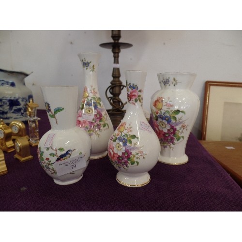 79 - FOUR AYNSLEY VASES INC 