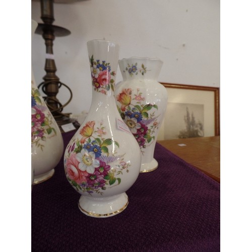 79 - FOUR AYNSLEY VASES INC 