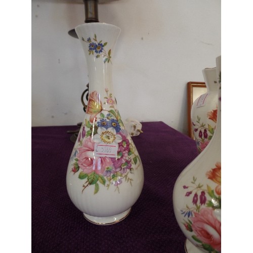 79 - FOUR AYNSLEY VASES INC 