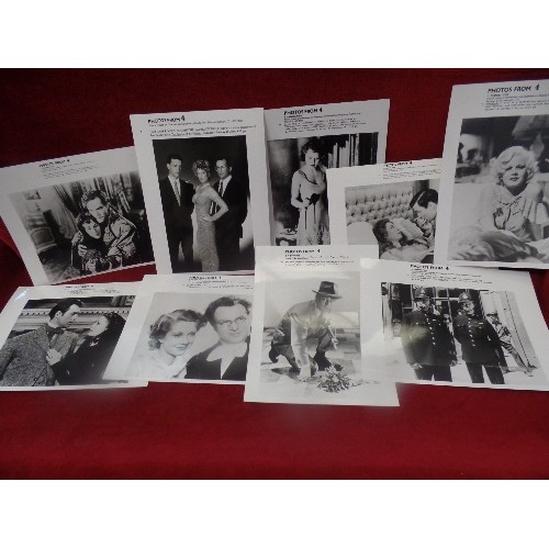 77 - APPROX 100 X MOSTLY BLACK AND WHITE REAL PHOTOGRAPHS  -MOSTLY CHANNEL 4. INCLUDES ORSON WELLES, TOM ... 