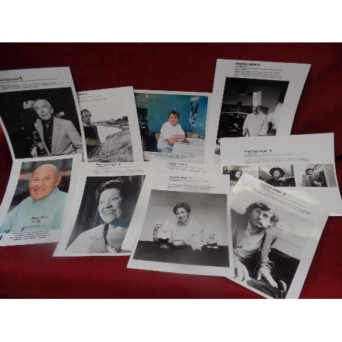 77 - APPROX 100 X MOSTLY BLACK AND WHITE REAL PHOTOGRAPHS  -MOSTLY CHANNEL 4. INCLUDES ORSON WELLES, TOM ... 