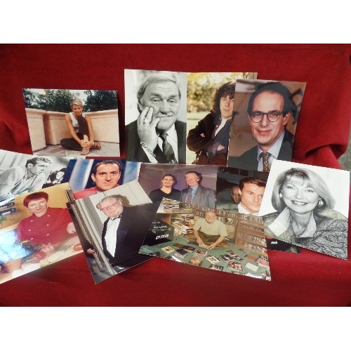 94 - APPROX 100 X REAL PHOTOGRAPHS - BLACK & WHITE AND COLOUR - TV & FILM STARS. INC LES DAWSON, TOM CRUI... 