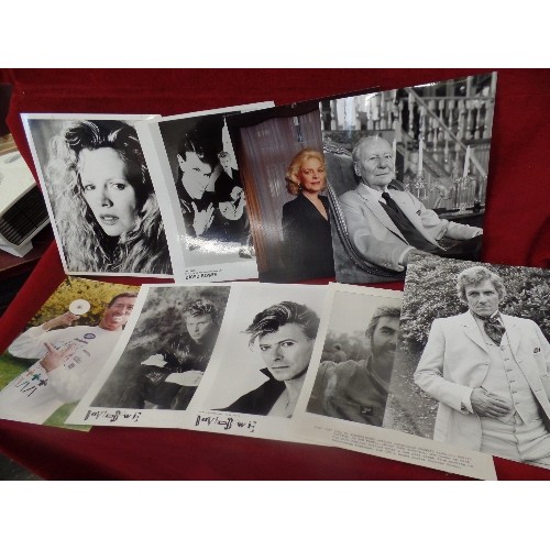 93 - APPROX 100 X ORIGINAL REAL PHOTOGRAPHS - COLOUR AND BLACK & WHITE, PRESS PHOTOS - FILM AND TV STARS.... 