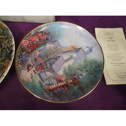 96 - LARGE QUANTITY OF COLLECTOR'S PLATES - WEDGWOOD ETC - MANY WITH CERTIFICATES