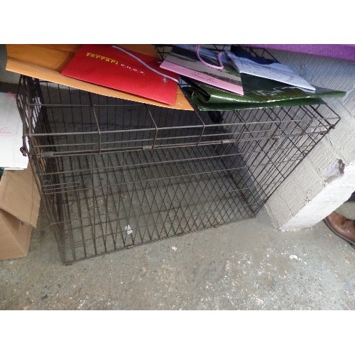 123 - LARGE DOG / PET CAGE - 90CM X 60CM X 60CM