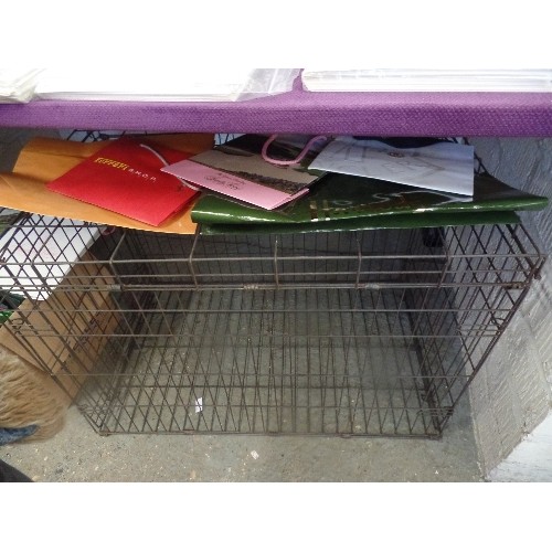 123 - LARGE DOG / PET CAGE - 90CM X 60CM X 60CM