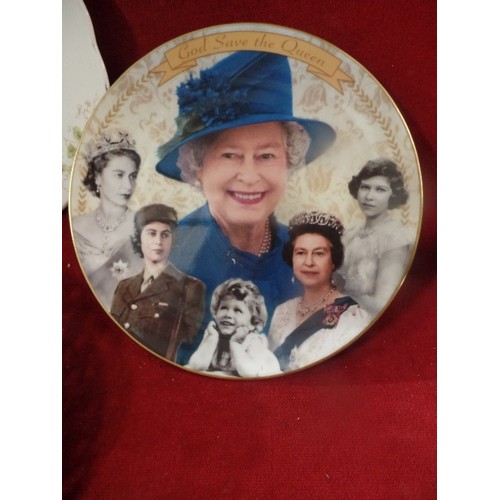 224 - COMMEMORATIVE CHINA INC QUEEN VICTORIA 1897 DIAMOND JUBILEE PLATE, GEORGE VI 1937, CHARLES & DIANA, ... 