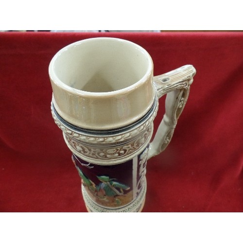 227 - LARGE 1930'S GERMAN STEIN - 38CM