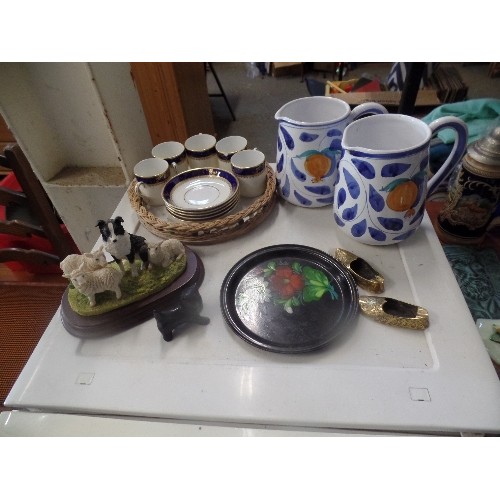 278 - GOOD LOT OF MOSTLY CHINA - MID CENTURY, VINTAGE AND MODERN. INCLUDES HORNSEA HEIRLOOM COFFEE & SIGAR... 