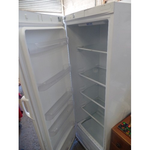 318 - INDESIT TALL FRIDGE IN WHITE