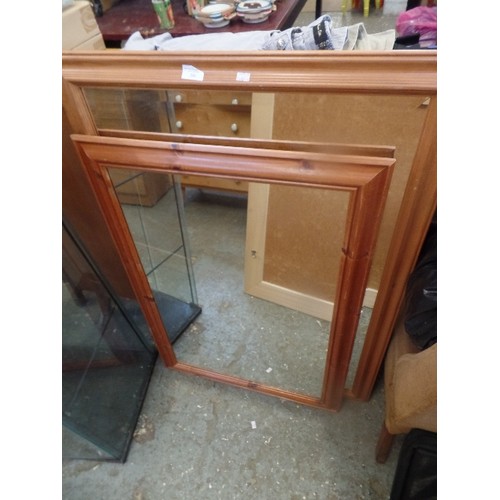 300 - 3 X LARGE MIRROR WTH PICTURE STYLE FRAMES