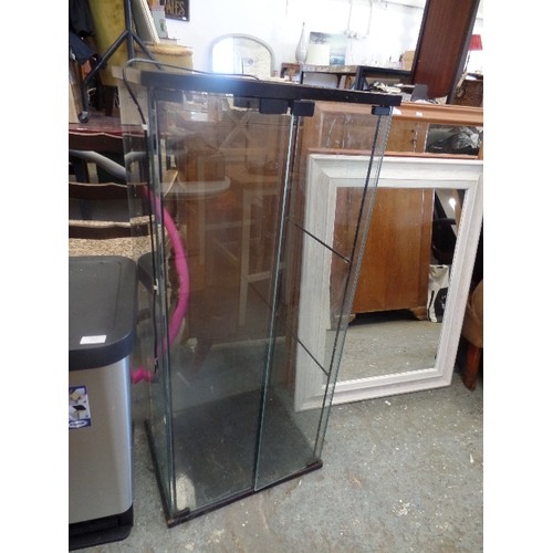 299 - DISPLAY CABINET - 4 GLASS SIDES, PLUS ELECTRIC FOR LIGHTS