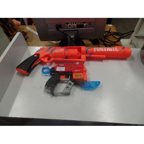 395 - NERF FORTNIGHT WATER PISTOL AND AN X SHOT