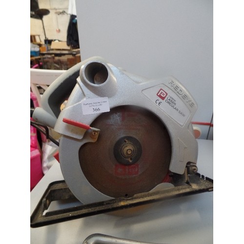 366 - REDEYE LAZER CIRCULAR SAW, 1200WATT