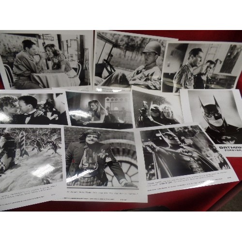 112 - APPROX 100 X MOSTLY BLACK AND WHITE REAL PHOTOGRAPHS - FILM - INC MATTHEW BRODERICK, MICHEAL KEATON ... 