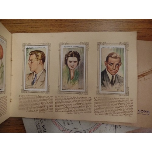 286 - 3 X COMPLETE CIGARETTE CARD ALBUMS INC PLAYERS FILM STARS, PLAYERS 